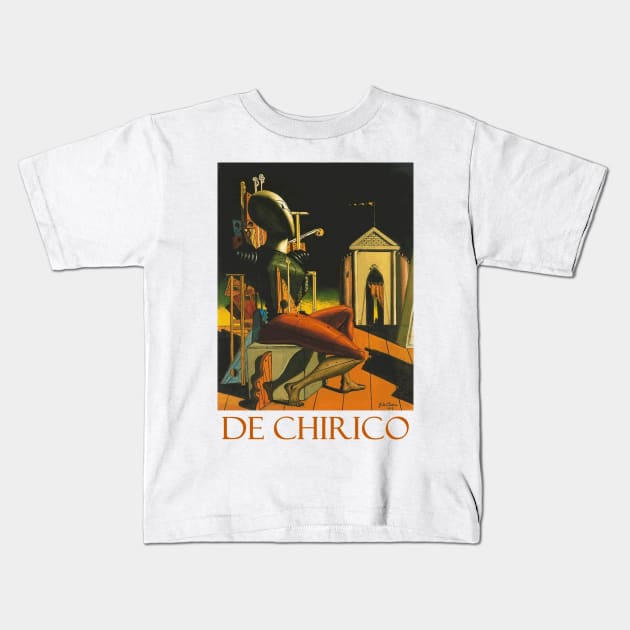 The Predictor (1916) by Giorgio de Chirico Kids T-Shirt by Naves